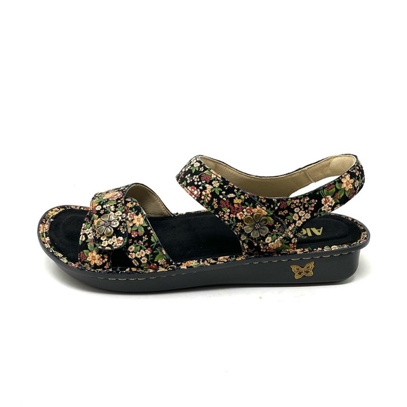 Alegria Vienna Earthy Bloom Floral Leather Sandals - Picture 1 of 8